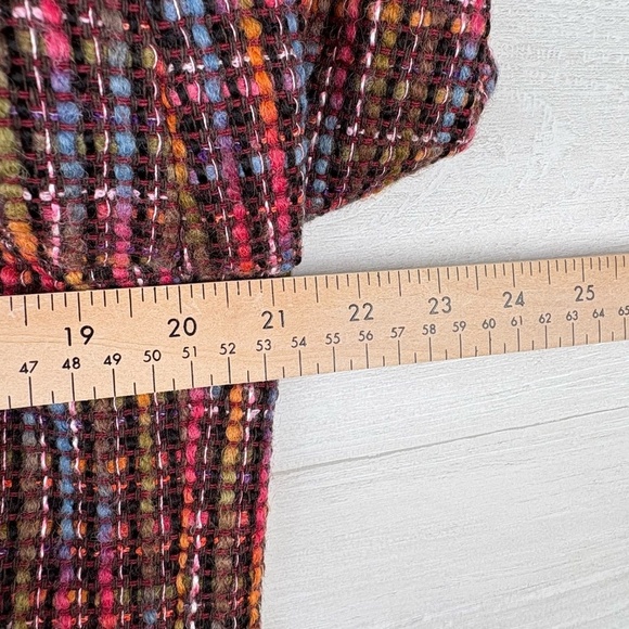 VTG Women's Talbots Wool Blend Multicolor Tweed Double Breasted Blazer Sz14P - Picture 5 of 10